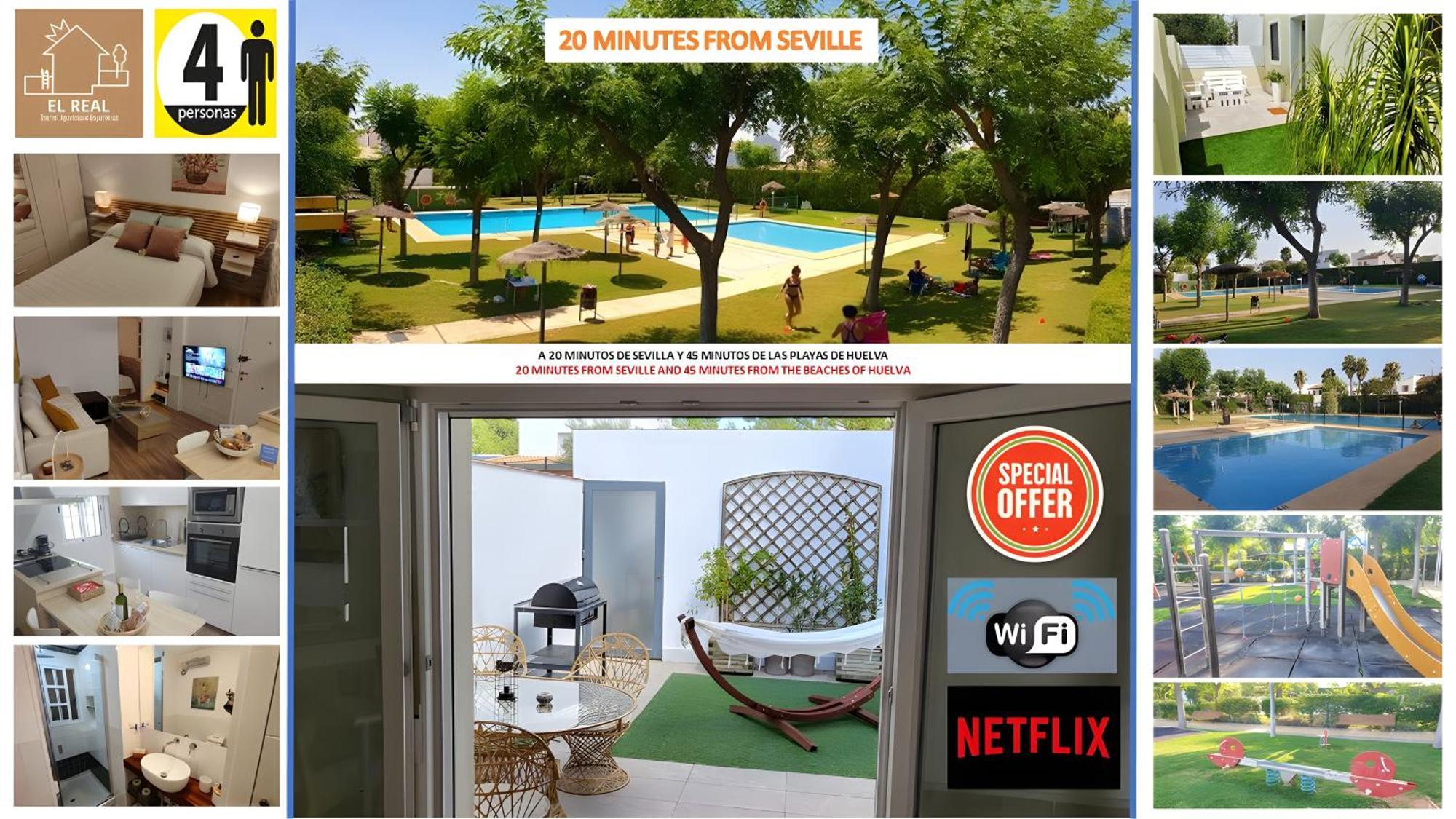 Apartamento El Real - Espartinas - Sevilla Экстерьер фото